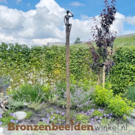 Tuinbeeld "De Uitkijker" in brons BBW73440br