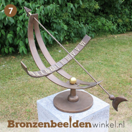 NR 7 | Bronzen beeld Den Haag "Equatoriale zonnewijzer" BBW0386br