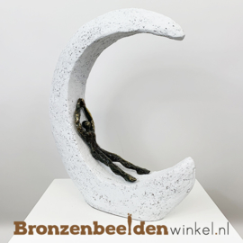 Kunst beeldje "Ontspannen" voor in huis BBW005br16