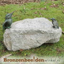 Ijsvogel cadeau ''Waterdrinkbak met 2 ijsvogeltjes'' BBWR42055