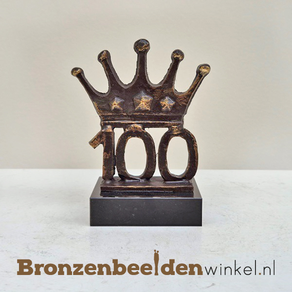 TOP 100 jaar bestaan bedrijf "het Kroonjaar" met jaartal 100 BBW23pb43