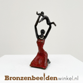 Afrikaans beeld "Blijdschap -rood- " 13 cm BBWST25KL15
