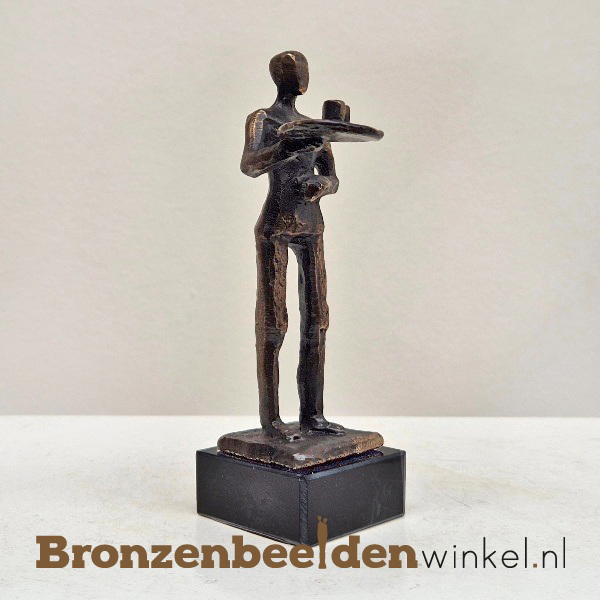Horeca beeld "Ober met dienblad" BBW23pb48