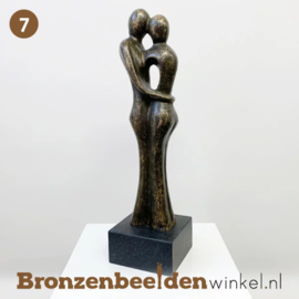 NR 7 | 12.5 jaar getrouwd cadeau "Prachtig Paar op sokkel" BBW0718BR