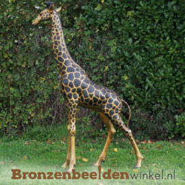 Groot beeld giraffe voor in de tuin BBWB77024
