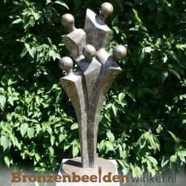 Bronzen tuinbeeld "Het Gezin" BBW0425br