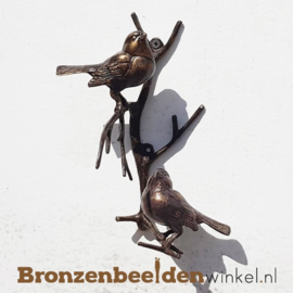 Wanddecoratie musjes op tak onder elkaar BBW0395br