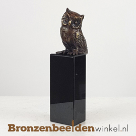 Master kado "Het wijze uiltje" op hoge sokkel BBW033br04hs