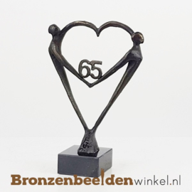 TOP cadeau 65 jaar getrouwd "Het Hart" met 65 BBW003br67