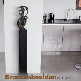 Bronzen kunst beeld "Het Abstracte Hart" BBW52210br