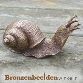 Kleine bronzen slak beeldje BBW1127br