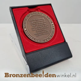 Bronzen erepenning 6 cm