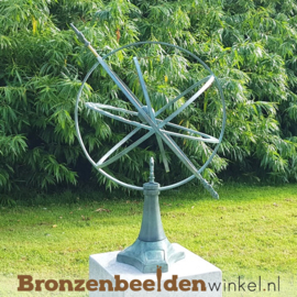 NR 4 | Dag van de huisarts cadeau ''Moderne zonnewijzer van brons'' BBW0107br