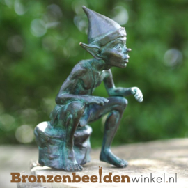 NR 1 | Halloween cadeau ''Bronzen Pixie beeldje'' BBW1405br