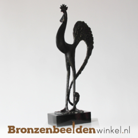 Bronzen haan "De sierlijke haan" BBW004br77