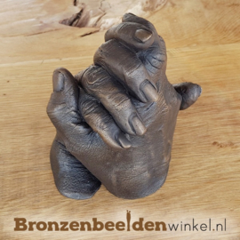 BRONZEN GEVOUWEN HANDEN OP MAAT