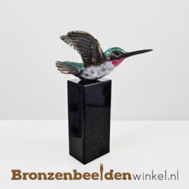 Vogel beeldje Kolibrie op sokkel BBWF6619fa