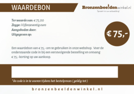 Cadeaubon t.w.v. €75,-