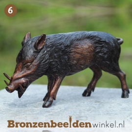 NR 6 | Kado voor jager ''Bronzen beeldje zwijn'' BBW94490