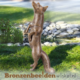 Tuinbeeld vos brons BBW37241