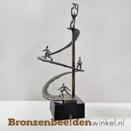 TOP 70 jaar bestaan bedrijf cadeau "Positieve spiraal" met jaartal 70 BBW006br24