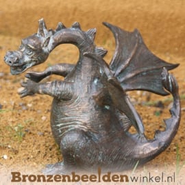 Bronzen draken beeld "Zwelgje" BBWR88753