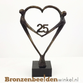 TOP cadeau 25 jaar getrouwd "Het Hart" met 25 BBW003br67j