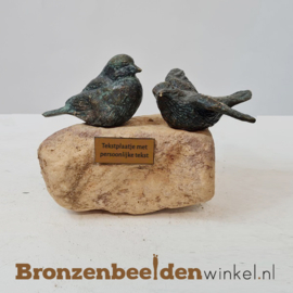 Vogel beeldjes op keitjes BBWR88104-88105k