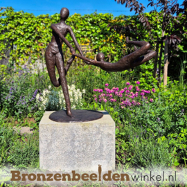 Tuinbeeld "Plezier" - bruine versie BBW58650br