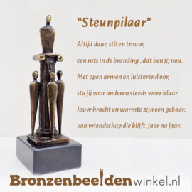 Vriendschap beeldje ''Steunpilaar'' BBW01br42
