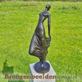 Bronzen tuinbeeld "Statige Dame" BBW2084br