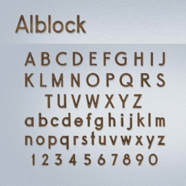 Losse letters Alblock