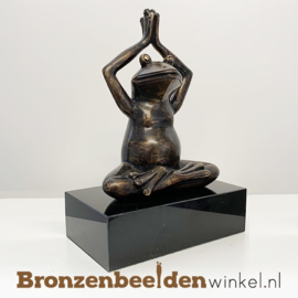 Yoga beeldje ''Kikker in Lotus houding'' BBW1724br