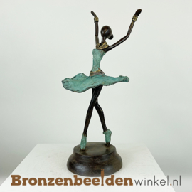 Afrikaans ballerina beeld 28 cm BBW009br92
