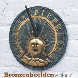 Wanddecoratie brons "Zonnewijzer" BBW6302br