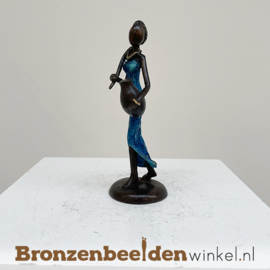 Bronzen beeldje "Ayanna" uit Afrika BBWST15KL15
