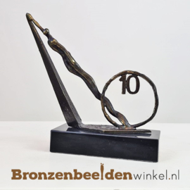 TOP 10 jaar bestaan bedrijf cadeau "De mijlpaal" met jaartal 10