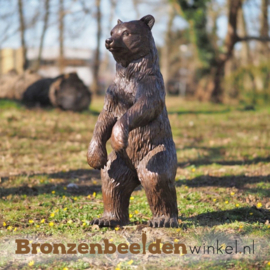 Beertje van brons als tuinbeeld BBW1478-3br