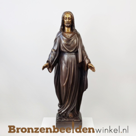 NR 6 | Communie cadeau ''Bronzen Jezus Christus beeld'' BBW791br