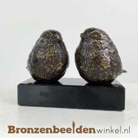 Twee vogelbeeldjes "De winterkoninkjes" BBW18652br