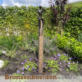 Tuinbeeld "De Uitkijker" in brons BBW73440br