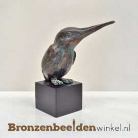 Asbeeld ijsvogel in brons BBW88320