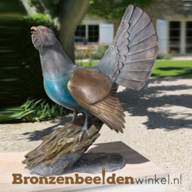 Bronzen korhoen beeld BBW37285