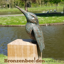 NR 4 | Bronzen vogel beeld ''Ijsvogel'' BBW88321