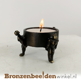 Gedenk waxinelichthouder "Het samen dragen" BBW003br50