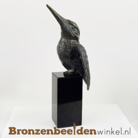 IJsvogel beeldje brons BBWR88321 op sokkel