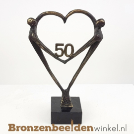 TOP 50 jaar getrouwd cadeau "Het Hart" met 50 BBW003br67