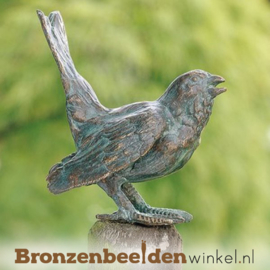 Bronzen heggenmus beeldje BBWR88247
