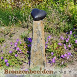 Gedenksteen met urn in hartvorm BBW0664br