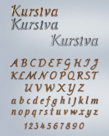 Losse letters Kursiva